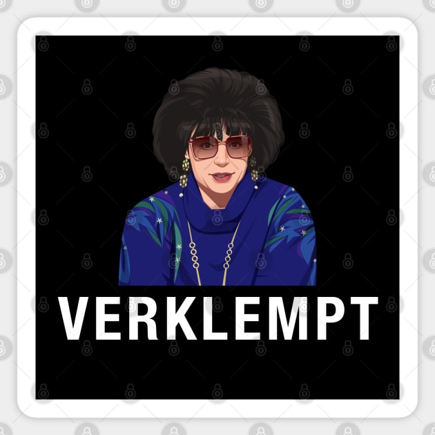 VERKLEMPT - Coffee Talk with Linda Richman Sticker by BodinStreet